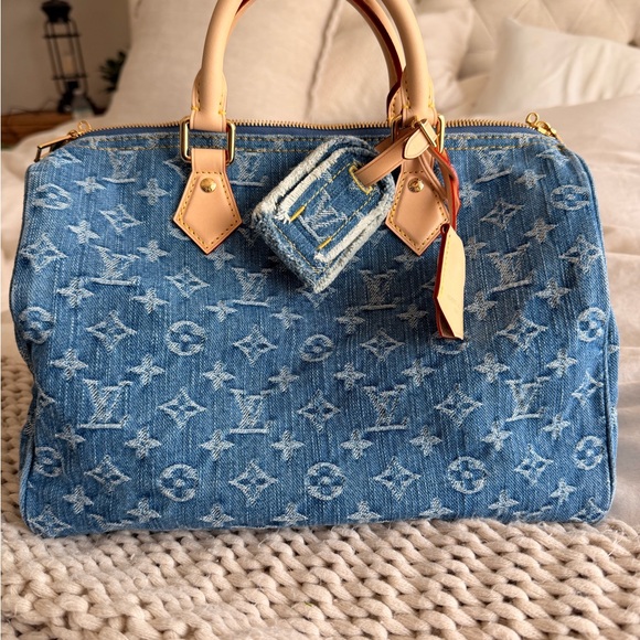 Louis Vuitton Handbags - Louis Vuitton Denim Monogram Soft speedy 30 (2026!)